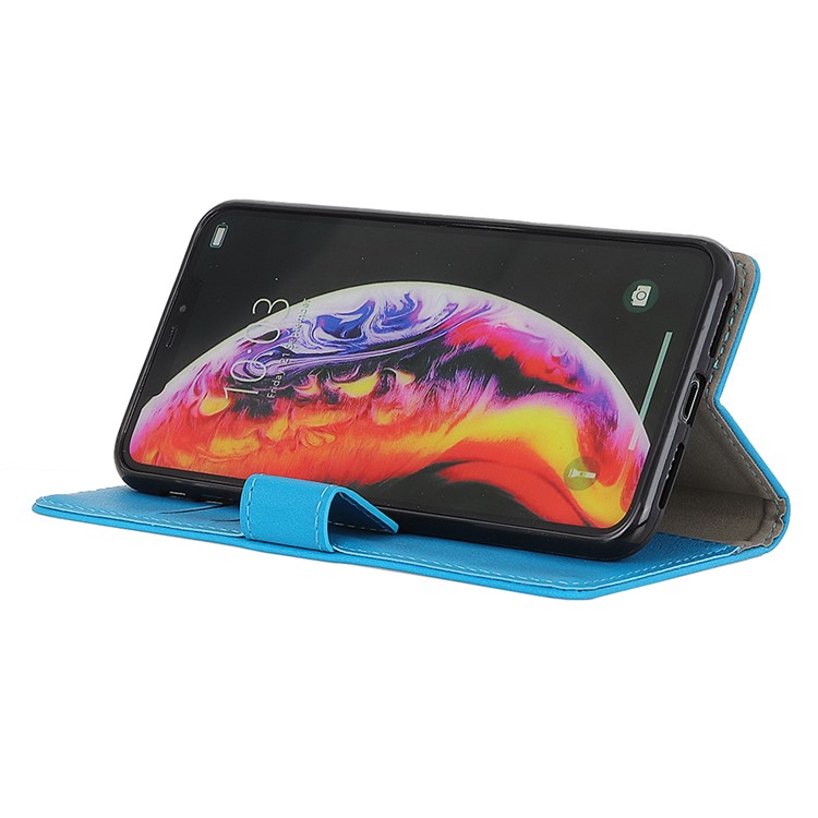 Wallet Leather Stand Protective Cover for LG K40 / K12+ / K12 Plus - Blue-10