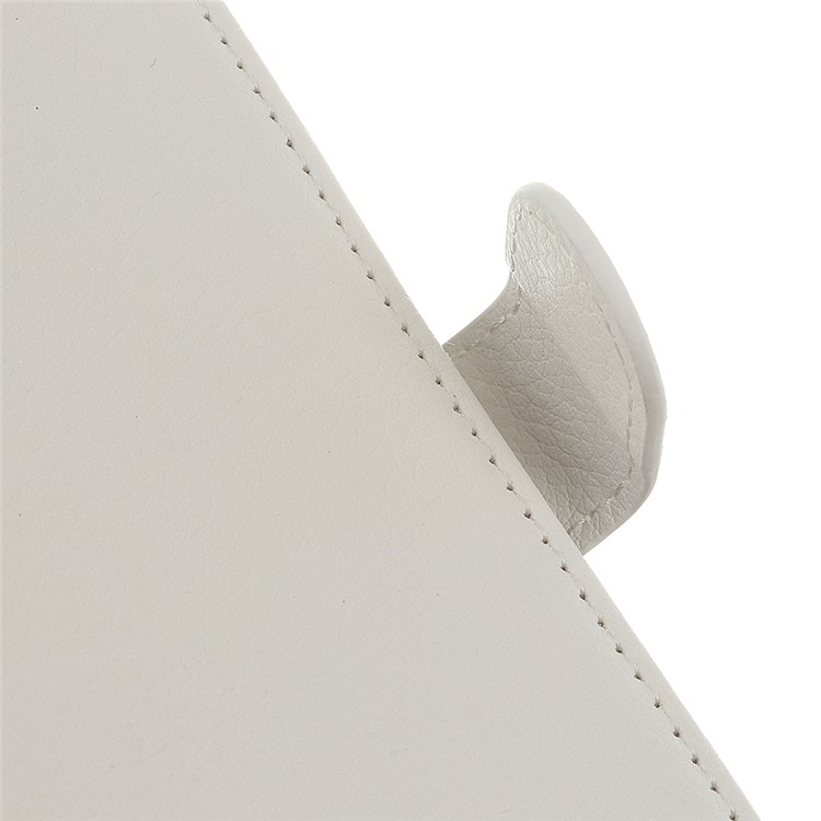Funda Cartera Protectora Piel Litchi Para LG K40 / K12 Más - Blanco-6