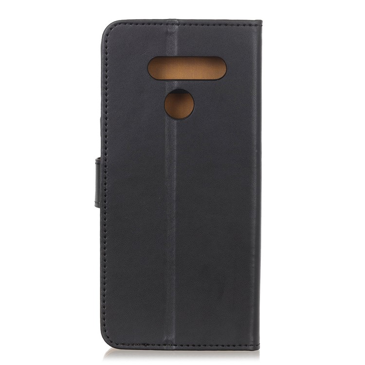 PU Leather Wallet Stand Mobile Phone Case Accessory for LG Q60 - Black-10