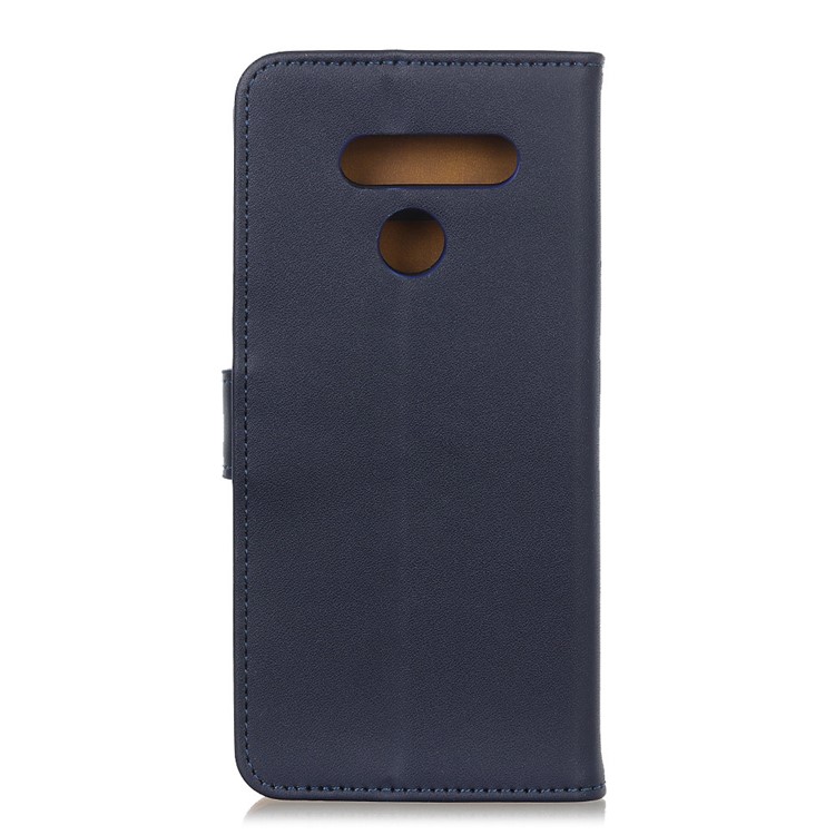 PU Leather Wallet Stand Mobile Phone Case Accessory for LG Q60 - Blue-10