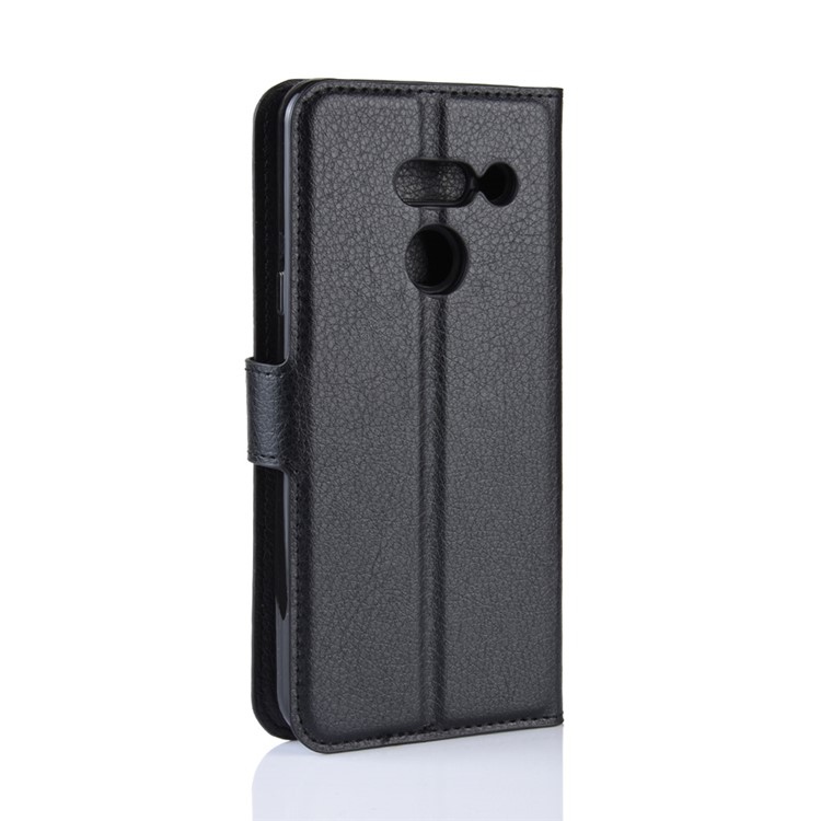 Litchi Texture Wallet Stand Leather Protective Phone Casing for LG G8 ThinQ - Black-7