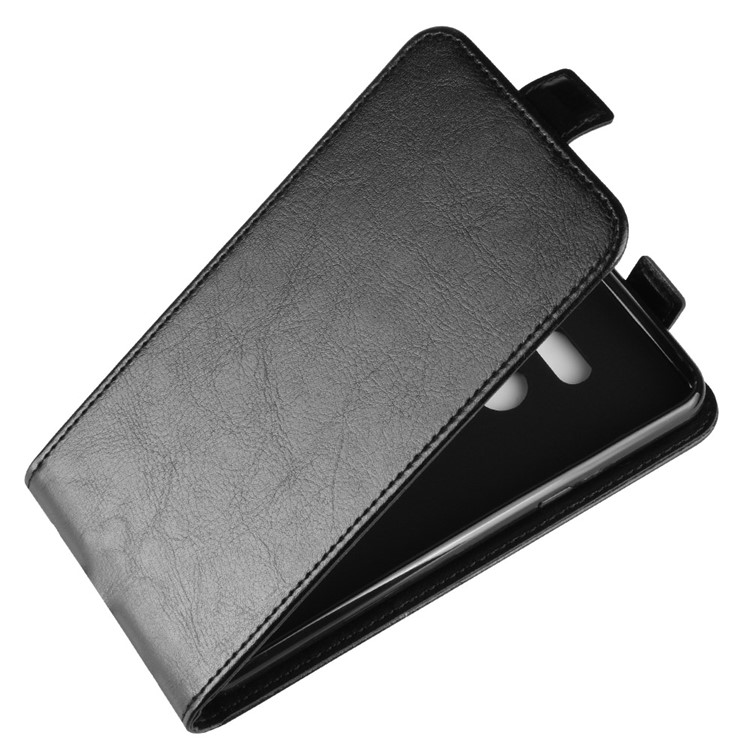 Crazy Horse Vertical Flip Leather Protective Case for LG G8 ThinQ - Black-4