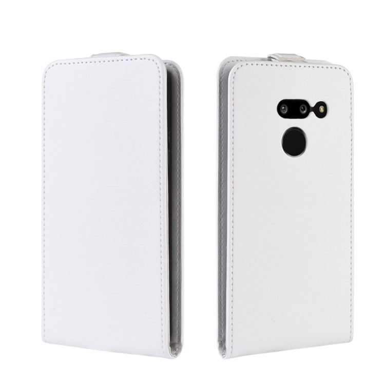 Crazy Horse Vertical Flip Leather Protective Case for LG G8 ThinQ - White-2