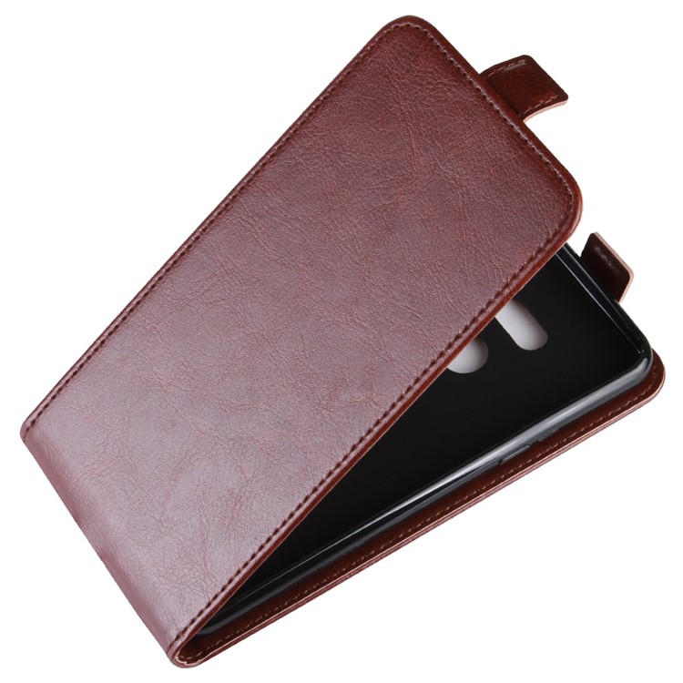 Crazy Horse Vertical Flip Leather Protective Case for LG G8 ThinQ - Brown-4