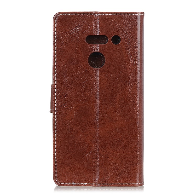 Retro Crazy Horse PU Leather Magnetic Wallet Case for LG G8s ThinQ - Brown-8