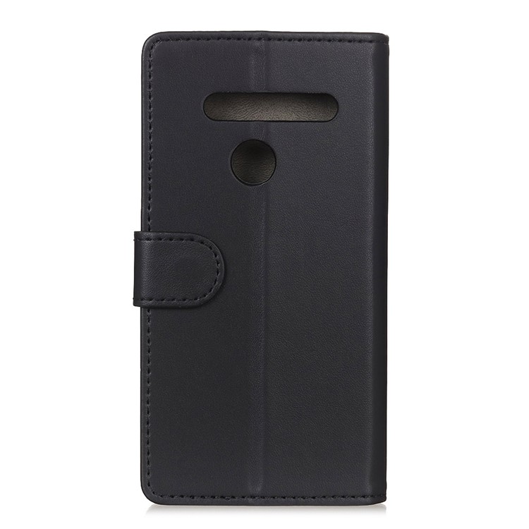 PU Leather Wallet Stand Case Accessory for LG G8s ThinQ - Black-4
