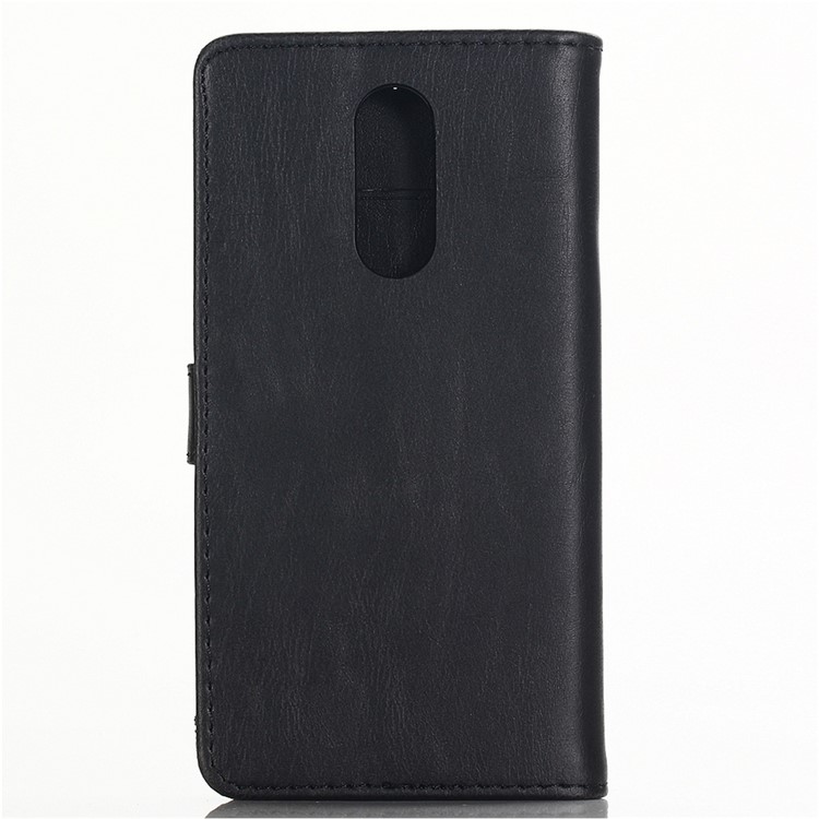 Crazy Horse Vintage Leather Wallet Phone Case with Stand for LG K40/K12 Plus - Black-3