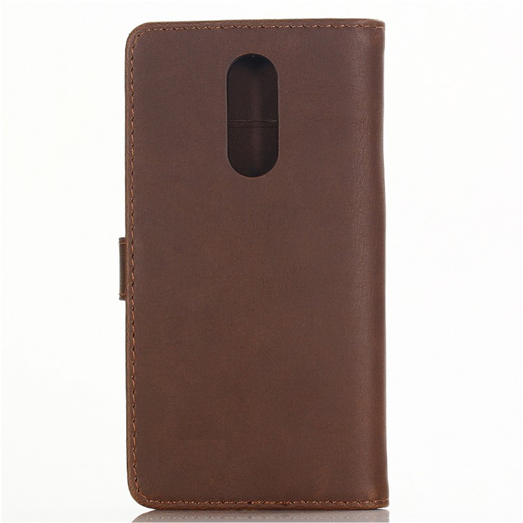 Crazy Horse Vintage Leather Wallet Phone Case with Stand for LG K40/K12 Plus - Coffee-2