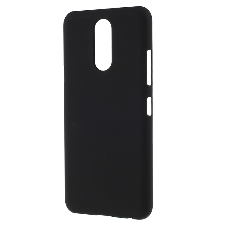 Couvercle de Téléphone de Protection Dur en Plastique Caoutchouté Pour LG K40 / K12 + / K12 Plus - le Noir