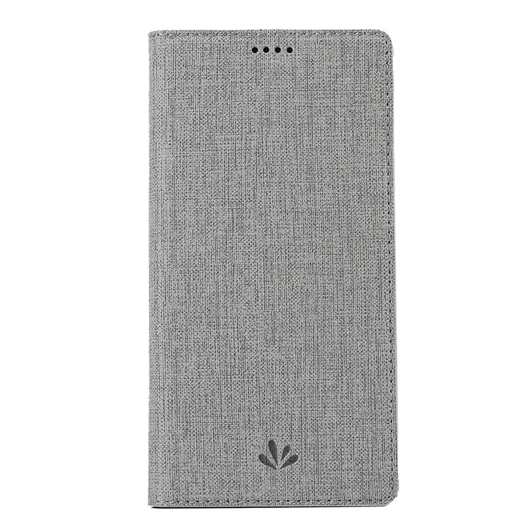 VILI DMX Cross Texture Stand Leather Card Holder Case for LG Q9 / G7 Fit - Grey-7