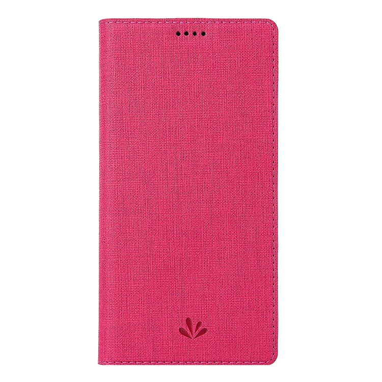 VILI DMX Cross Texture Stand Leather Card Holder Case for LG Q9 / G7 Fit - Rose-3
