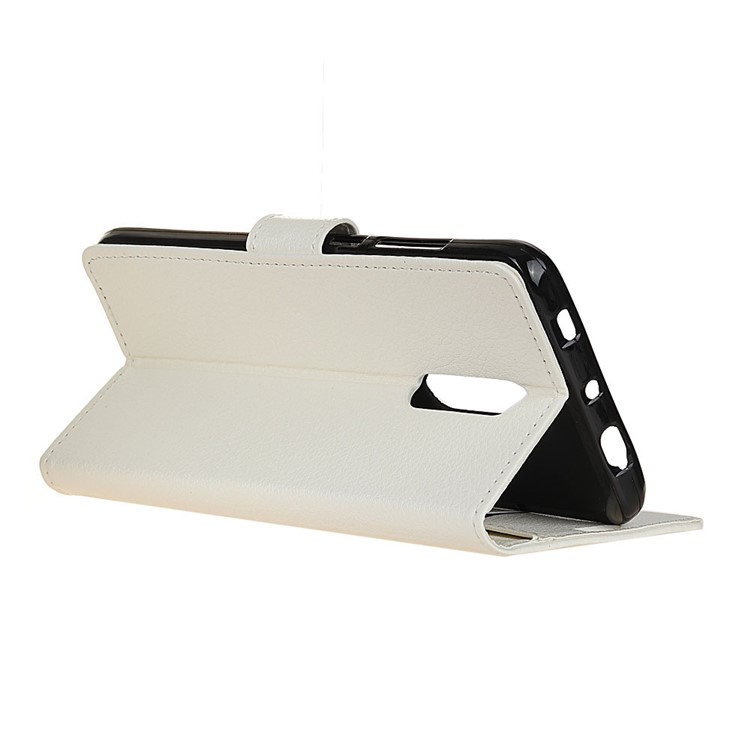 Litchi Skin Wallet Leather Stand Case for LG Stylo 5 - White-10