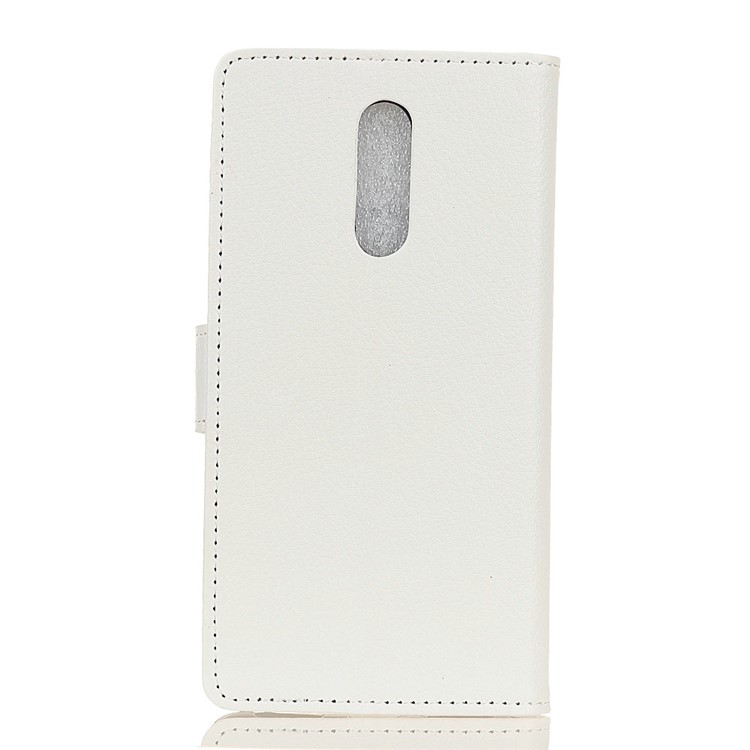 Litchi Skin Wallet Leather Stand Case for LG Stylo 5 - White-11