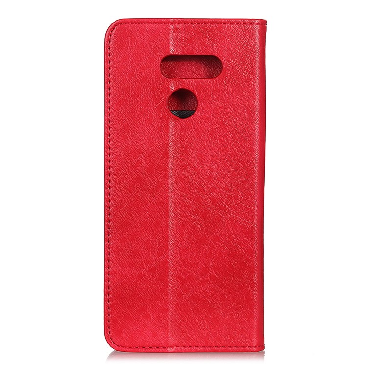 Auto-absorbed Crazy Horse Texture PU Leather Case for LG Q60 - Red-5