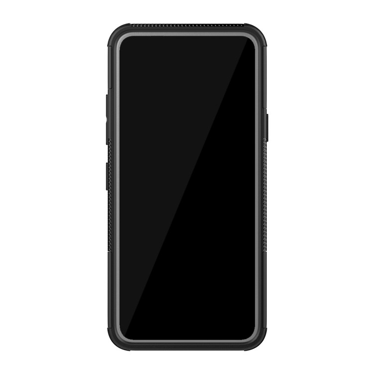 Cover Ibrido Pneumatico Per Pneumatico Freddo Con Cavalletto Per LG K40 / K12 Plus - Nero