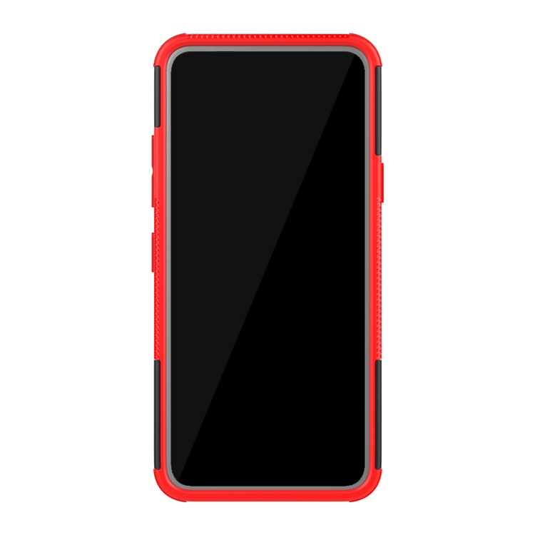 Cool Tyre PC + TPU Hybrid Cover with Kickstand for LG K40 / K12 Plus - Red-3