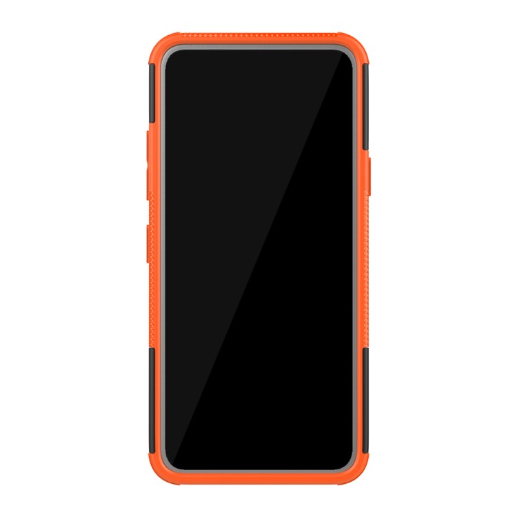 Cool Tyre PC + TPU Hybrid Cover with Kickstand for LG K40 / K12 Plus - Orange-3