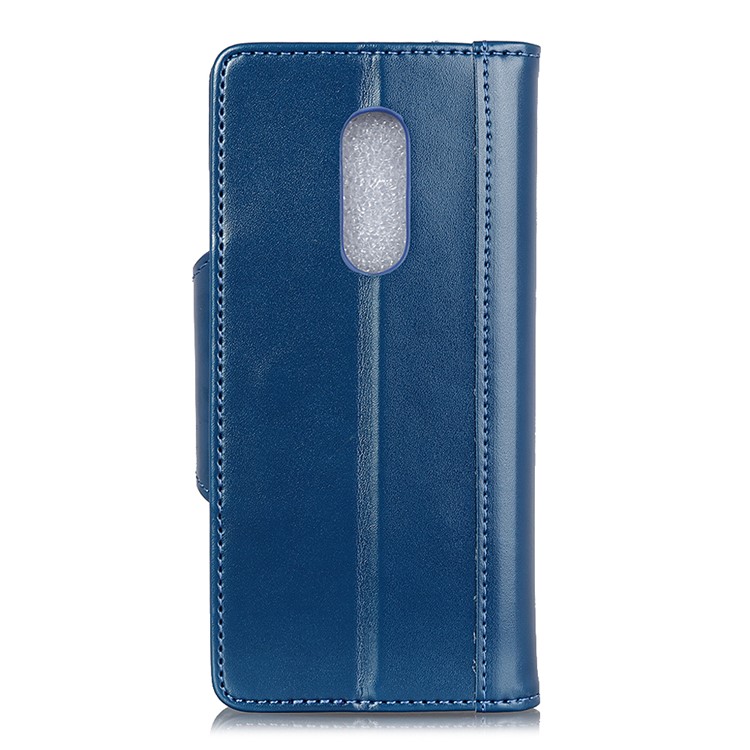 PU Leather Wallet Stand Mobile Phone Cover for LG Stylo 5 - Blue-9