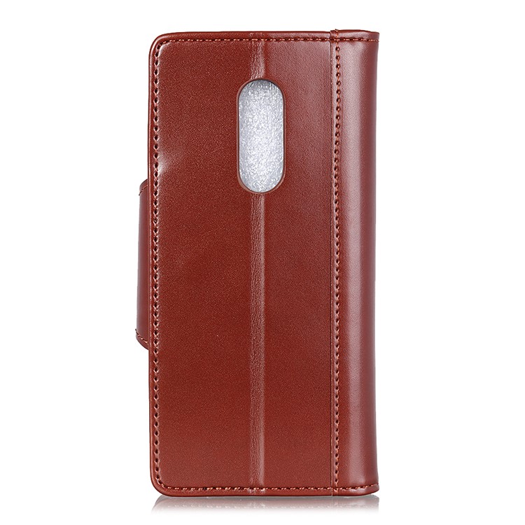 PU Leather Wallet Stand Mobile Phone Cover for LG Stylo 5 - Brown-10