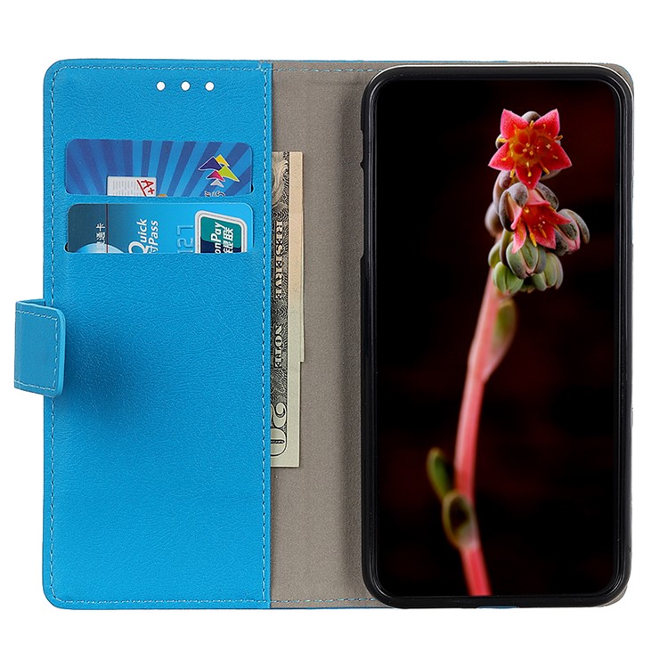 Wallet Leather Stand Case for LG Stylo 5 - Blue-3