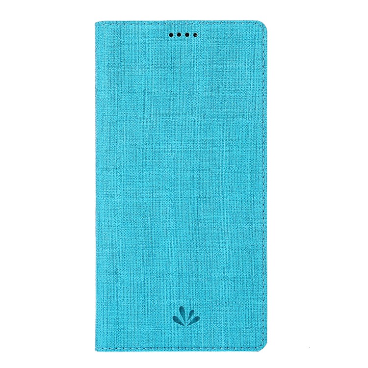 Custodia Portadocumenti VILI DMX Cross Texture In Pelle Per LG G8 Slimq - Blu-2
