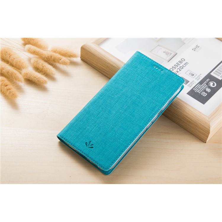Custodia Portadocumenti VILI DMX Cross Texture In Pelle Per LG G8 Slimq - Blu-6