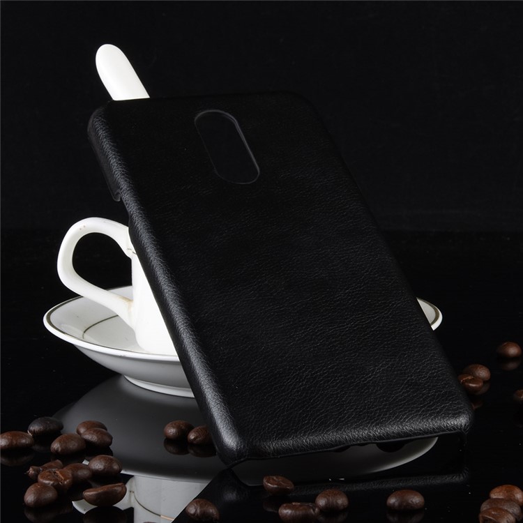 Litchi Texture PU Leather Coated PC Case for LG Stylo 5 - Black-6