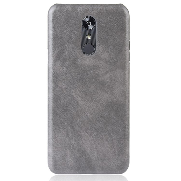 Litchi Texture PU Leather Coated PC Case for LG Stylo 5 - Grey-2