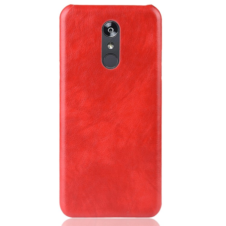 Litchi Texture PU Leather Coated PC Case for LG Stylo 5 - Red-2