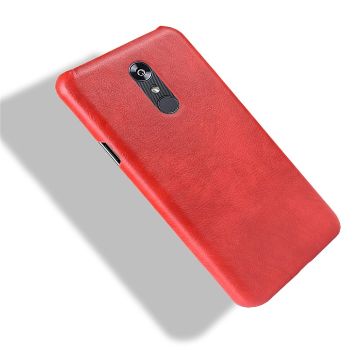 Litchi Texture PU Leather Coated PC Case for LG Stylo 5 - Red-4