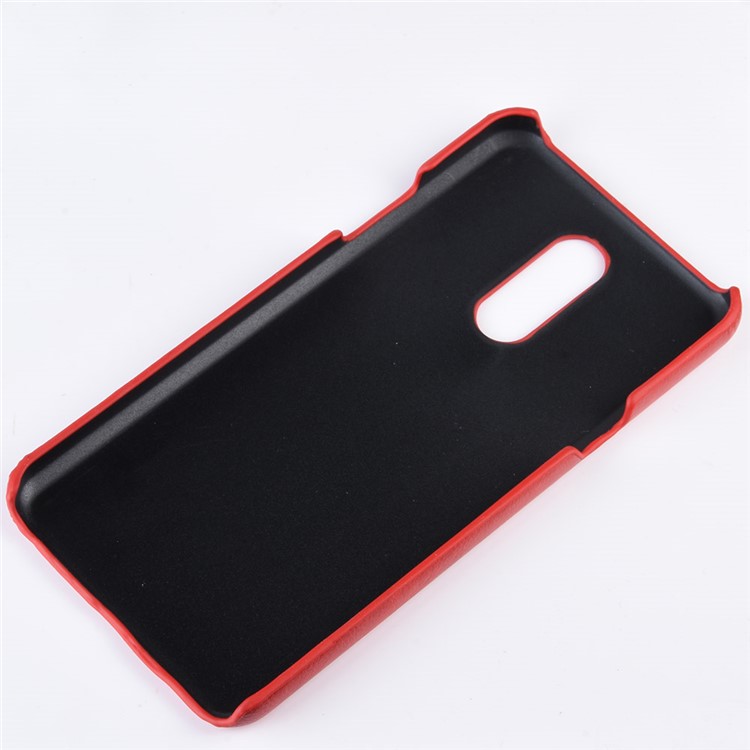 Litchi Texture PU Leather Coated PC Case for LG Stylo 5 - Red-5