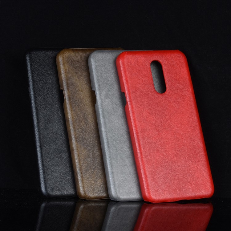 Litchi Texture PU Leather Coated PC Case for LG Stylo 5 - Red-6