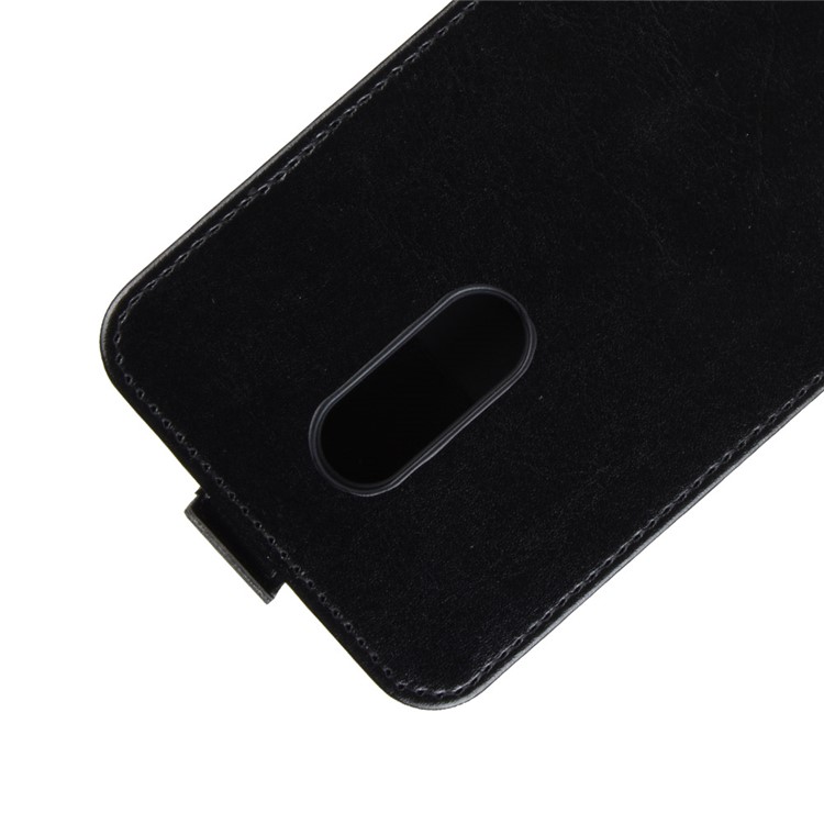 Estuche De Cuero Vertical De Crazy Horse Con Ranura Para Tarjeta Para LG Stylo 5 - Negro-2
