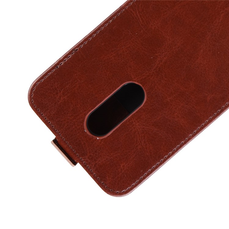 Crazy Horse Vertical Leather Case with Card Slot for LG Stylo 5 - Brown-2