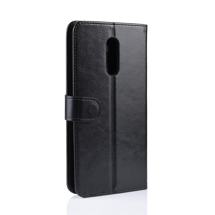 Crazy Horse Wallet Leather Stand Case for LG Stylo 5 - Black-8