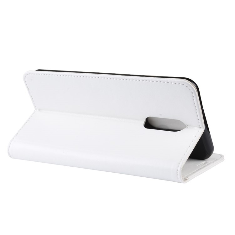 Crazy Horse Wallet Leather Stand Case for LG Stylo 5 - White-7