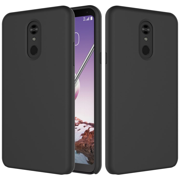 Soft Liquid Silicone Mobile Phone Case for LG Stylo 5 - Black-2