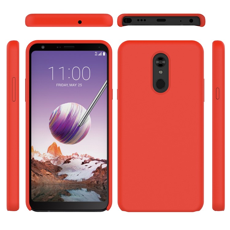 Coque En Silicone Souple Liquide Pour LG Stylo 5 - Rouge-1