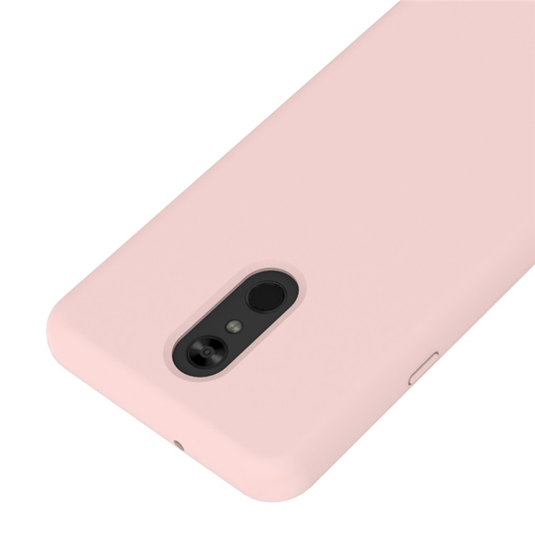 Soft Liquid Silicone Mobile Phone Case for LG Stylo 5 - Pink-3