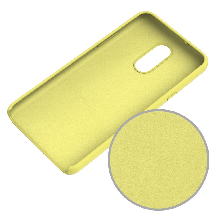 Soft Liquid Silicone Mobile Phone Case for LG Stylo 5 - Yellow-5