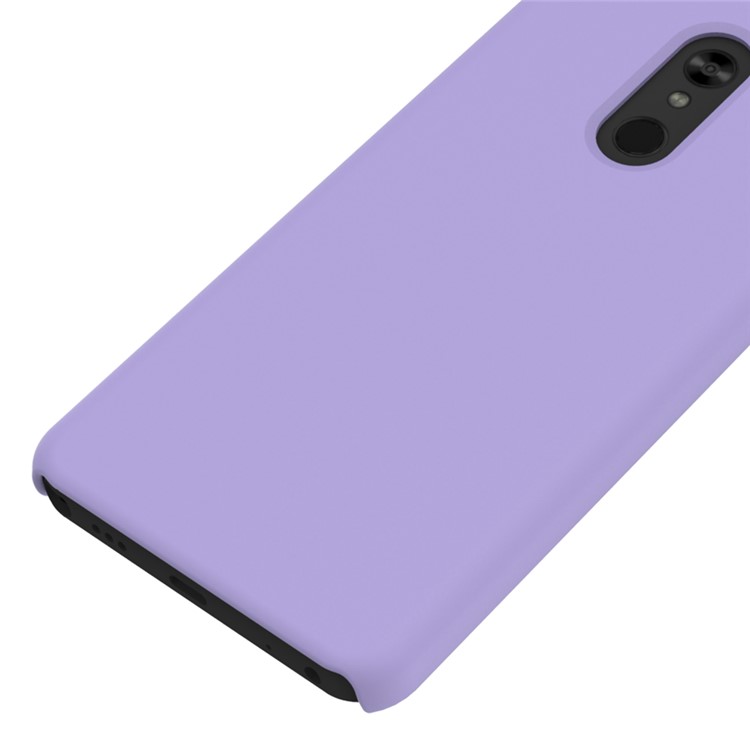 Soft Liquid Silicone Mobile Phone Case for LG Stylo 5 - Purple-4