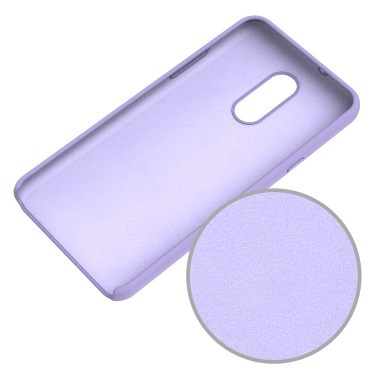 Soft Liquid Silicone Mobile Phone Case for LG Stylo 5 - Purple-5