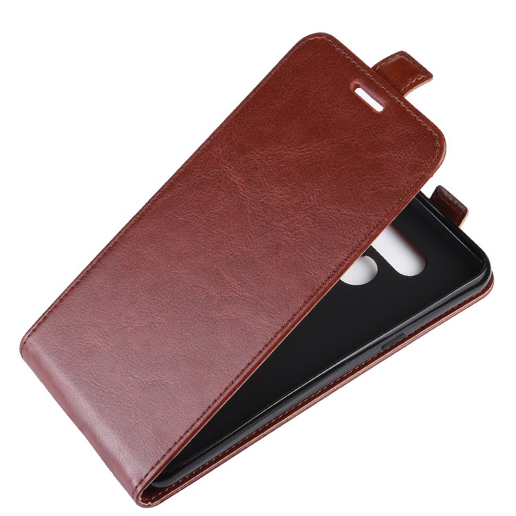 Crazy Horse Vertical Flip Leather Phone Cover for LG K50 - Brown-3