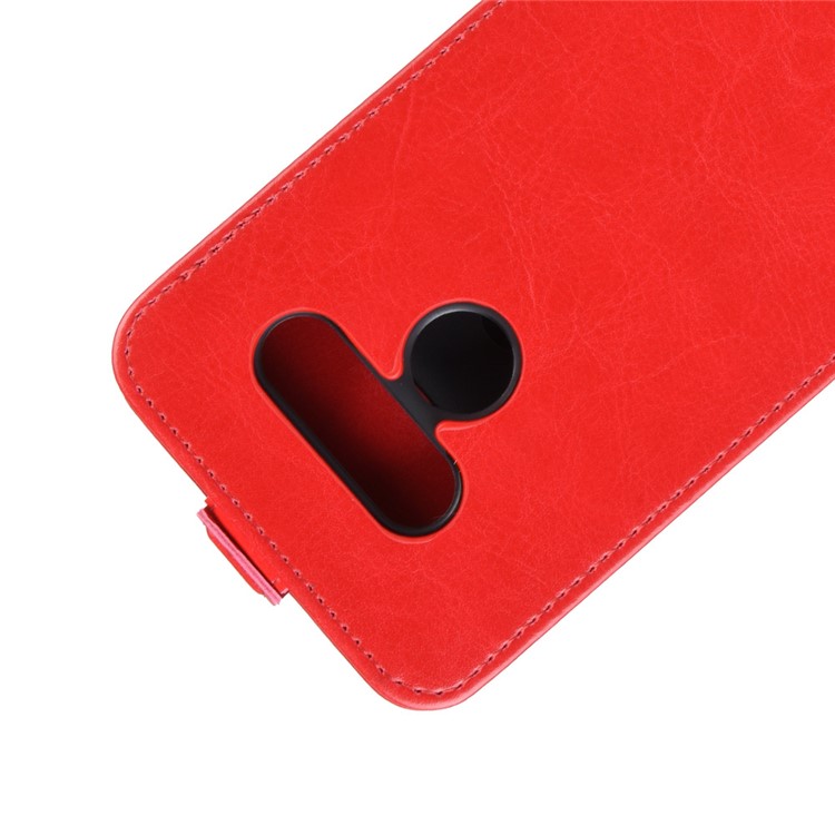 Crazy Horse Vertical Flip Leather Phone Cover for LG K50 - Red-2