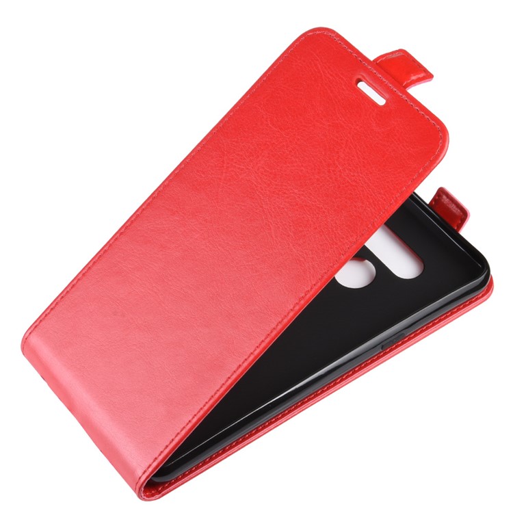 Crazy Horse Vertical Flip Leather Phone Cover for LG K50 - Red-3