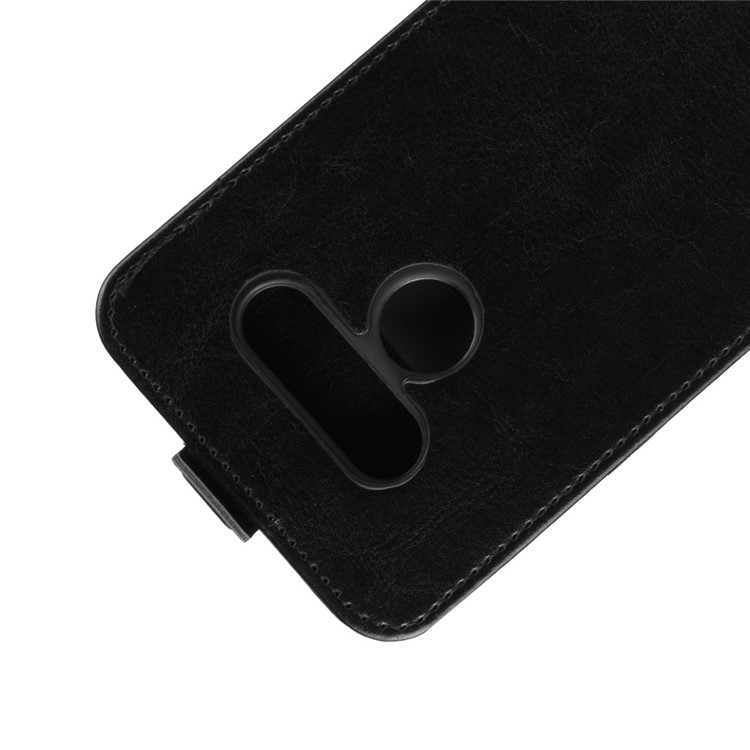 Crazy Horse Vertical Flip Leather Phone Cover for LG K50 - Black-2