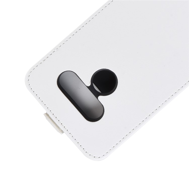Crazy Horse Vertical Flip Leather Phone Cover for LG K50 - White-2