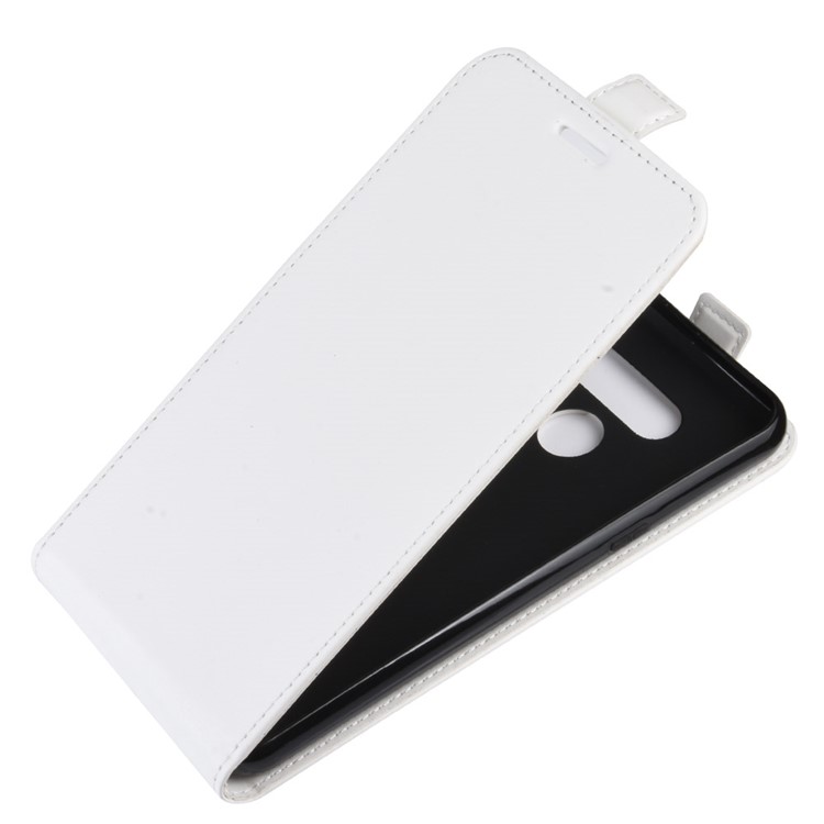 Crazy Horse Vertical Flip Leather Phone Cover for LG K50 - White-3