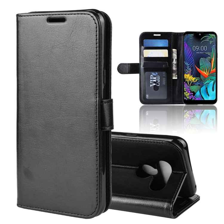 Etui De Portefeuille En Cuir Pour Cheval Fou Pour LG K50 - Noir-8