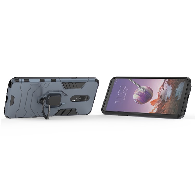 Cool di Guardia di Guardia Del Kickstand Pc+coperchio Telefonico Tpu Per LG Stylo 5 - Blu-5